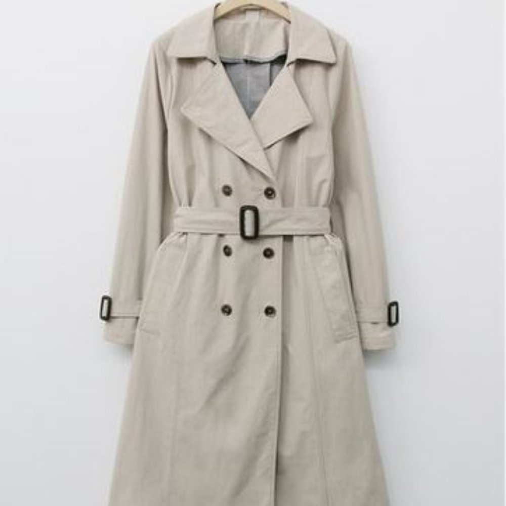 *Banana Republic Beige Coat Cotton  Size XL NWT